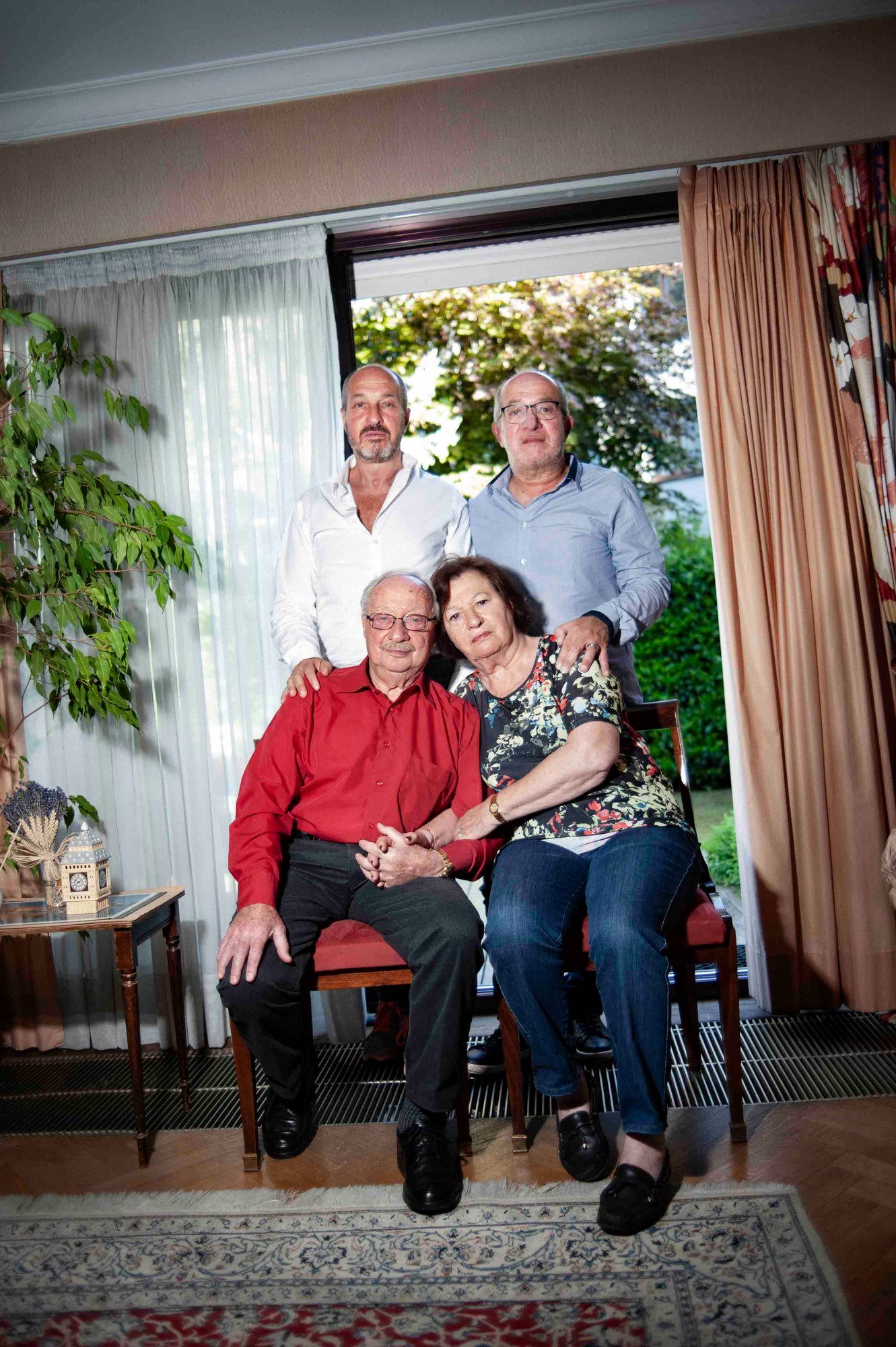 David Korn et sa famille