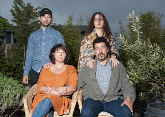 Tahar Bouhouia et sa famille