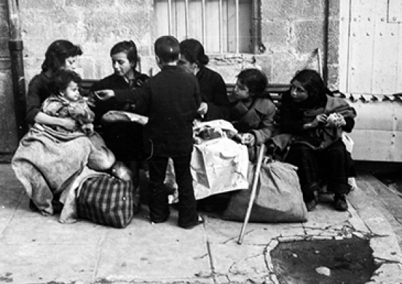Photo de Paul Senn pendant la Retirada